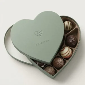 Custom Heart Chocolate Boxes